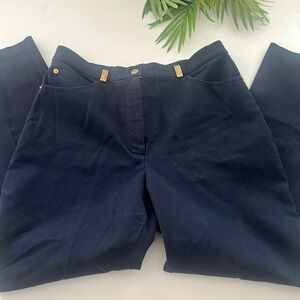St. John Navy Straight Leg Pants size 12